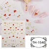 Zhengxiang Nova Rede Social INS Dia dos Namorados Amor Adesivo 3D para Nail Art Dourado DIY Nail Art amor Adesivo de Nail Art Estampa de Lábio