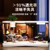 Acuario Grande Mediano Pequeño Sala de Estar 2025 Filtro Ecológico Máquina Generadora de Oxígeno Transparente Doméstico de Escritorio Acuario para Cría de Tortugas