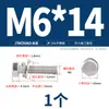 Parafuso Combinado Sextavado Externo de Corte de Borda em Aço Inoxidável 304 Cabeça Sextavada Parafusos de Três Combinações M4M5M6M8M10M12