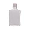 Botella de Plástico para Jugo de 200 ml Cuadrada Plana Botella de Vino Botella de PET para Bebidas Botella para Café de Extracción en Frío