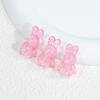Acrílico urso estourar coelho contas desenho animado buraco horizontal contas diy jóias acessórios corda de cabelo pulseira atacado