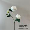 Flores blancas de simulación, flores de boda, flores falsas, plantación verde, flores de simulación, celebración de alto nivel, flores de pared, ramo decorativo de hojas