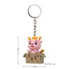 Dragón guardián del zodiaco año del dragón gran Ji Meng Pequeño Dragón cuchara llavero cadena de anillo bolsa de cadena colgante elección única pequeño regalo al por mayor