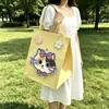 Nova Bolsa de Feltro para Pet, Bolsa de Ombro Portátil para Deslocamento, Grande Capacidade, Bolsa de Embalagem Fofa com Desenho Animado
