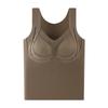 Chal Cálido de Otoño e Invierno, Ropa Interior Nueva Calentada y Sin Rastro, Almohadilla para el Pecho de Mujer, Camiseta Interior de Una Pieza, Se Puede Usar por Fuera, Hermoso Sujetador de Espalda