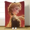 Mantas Infantiles de Dibujos Animados Serie Princesas Disney, Engrosadas, Suaves y Cómodas de Franela, Venta al por Mayor Personalizada Transfronteriza