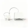 Leitor de Cartão Transfronteiriço para Celulares Android Tipo C/Lightning para Adaptador USB Leitor de Cartão SD/TF