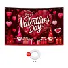 Ambiente Romántico Transfronterizo Parejas Decoración Fotográfica para Fiestas de Alto Nivel Día de San Valentín Bandera de Garaje Banner Tela de Fondo