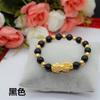 Pulsera de oro arena de Vietnam pulsera latón chapado en oro moda temperamento para hombres y mujeres pulsera de calcedonia roja verde joyería