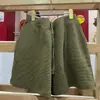 Estilo Japonés 20256 Verano Nuevo Pantalones Cortos de Waffle Elásticos Cómodos para Mujer Pantalones Rectos Casuales Sueltos Al48150
