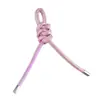 Nueva Moda Cuero DIY Llave de Coche Accesorios de Pareja Moda Cuerda Trenzada de PU Cadena de Bolso Cuerda Colgante