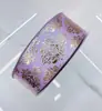 3.8cm Venta Caliente Transfronteriza Termoestable Estampado en Caliente Patrón Europeo Textura Agrietada Hecho a Mano DIY Cinta Lazo Accesorios para Cajas de Regalo