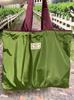 Bolsa de Almacenamiento de Haz de Color Sólido Grande Bolsa de Compras Plegable Portátil para Supermercado Bolsa con Cordón Bolsa Tote Bolsa de Compras