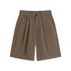 Pantalones cortos casuales de verano de color puro para hombres y mujeres, pantalones drapeados de seda de hielo ligeros y de secado rápido, pantalones sueltos de pierna ancha hasta la pantorrilla