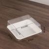 Caja cuadrada para hornear, caja de embalaje para pastel de mousse individual, hojaldre de patata, caja de embalaje para hornear pasteles pequeños