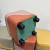 Taburete cuadrado de tela con tecnología para el hogar, banco pequeño, sofá, mesa de centro, taburete pequeño, puerta, cambiador de zapatos, sofá, taburete cuadrado pequeño a juego con el color.