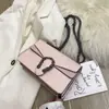 Bolso de Cadena para Mujer a la Moda Bolso Cruzado de Hombro Único Bolso Cuadrado Pequeño 2023 Nuevo Bolso Cuadrado Pequeño con Tapa de Doble Compartimento Bolso con Patrón de Cocodrilo para Mujer