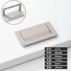 Sem Furos Moderno Simples Invisível Alça Escura para Porta de Armário Gaveta Guarda-roupa Anel de Puxar