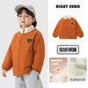 Chaqueta de invierno acolchada de algodón para niños de Europa del Este, nueva temporada 2026 ropa infantil, top de invierno para bebé, abrigo de algodón