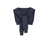 Camisa Azul Moda Casual 2026 Primavera y Otoño Nuevo Estilo Reductora de Edad Camisa de Manga Larga Chal Top de Dos Piezas para Mujer