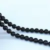 Ágata Negra Natural Cuentas Redondas Cuentas Sueltas Pulsera Collar Accesorios para Joyería Venta Directa de Fábrica Cuentas para Joyería Cuentas Hechas a Mano