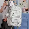 Nova Mochila Escolar Estilo College, Mochila Xadrez Retro Japonesa, Mochila Escolar para Aluna do Ensino Médio, Mochila Estudantil de Grande Capacidade