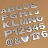 Adequado para carro de metal letra inglesa minúscula adesivo de carro modificação personalizada número digital amor criativo deslocamento