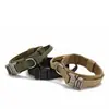 Suministros para Mascotas Exterior Nylon Repelente al Agua Ajustable Táctico Collar para Perro Correa para Perro Collar para Perros Grandes y Medianos