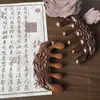 Sándalo Dorado Flor de Loto Madera de Pescado Peine Fabricante Mayorista Peine de Meridianos Listo para Usar Engrosado Peine de Masaje de Madera