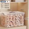 Caixa de Armazenamento Transparente, Caixa de Armazenamento Doméstica de Plástico, Caixa de Armazenamento para Roupas e Brinquedos, Caixa de Armazenamento de Lanches de Grande Capacidade