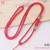 Corda de Colar com Padrão de Diamante Estilo Chinês com Fivela de Paz, Corda com Pingente de Ágata Dourada, Corda para Pingente de Placa de Paz de Jade DIY