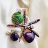 Broche Retro de Estilo Nuevo Europeo y Americano de Estrella de Mar y Concha, Pin de Moda para Chaqueta de Traje de Lujo Ligero para Mujer, Broche Marino