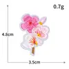 Parche Bordado de Computadora de Ramo de Flores Brillantes Mariposa Flor de Amor Parche de Tela Bordado de Mariposa Parche para Ropa DIY Parche Decorativo