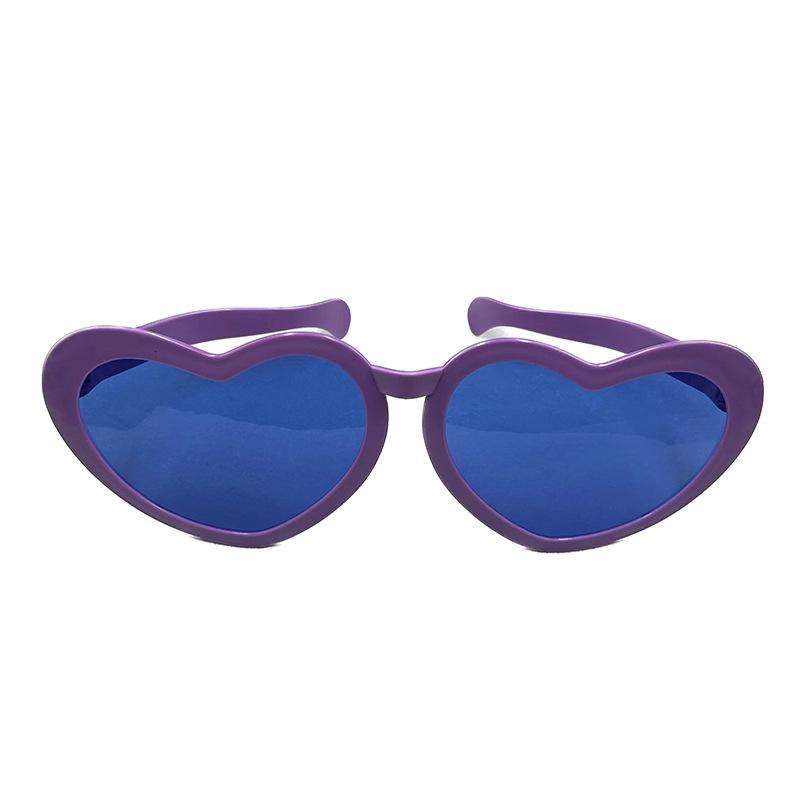 夸张大眼镜紫色