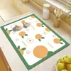 Tapete escurridor de agua para encimera de cocina, Tapete para fregadero para lavar platos, Tapete absorbente de secado rápido para barra de bar, Tapete de mesa aislante del calor