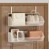 Prateleira de ganchos para porta, não requer furadeira, prateleira de armazenamento montada na parede para uso doméstico, para pendurar roupas, chapéus, bolsas e itens diversos