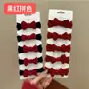 Lazo Rojo de Año Nuevo para el Cabello Coleta Banda Elástica Gruesa Sin Costuras Nueva Moda Accesorio para Moño para Niñas