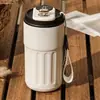 Taza de Café con Pantalla de Temperatura Inteligente 316 Acero Inoxidable Termo Taza para Niñas Linda Taza de Acompañamiento con Cuerda para Levantar Portátil Taza para Coche