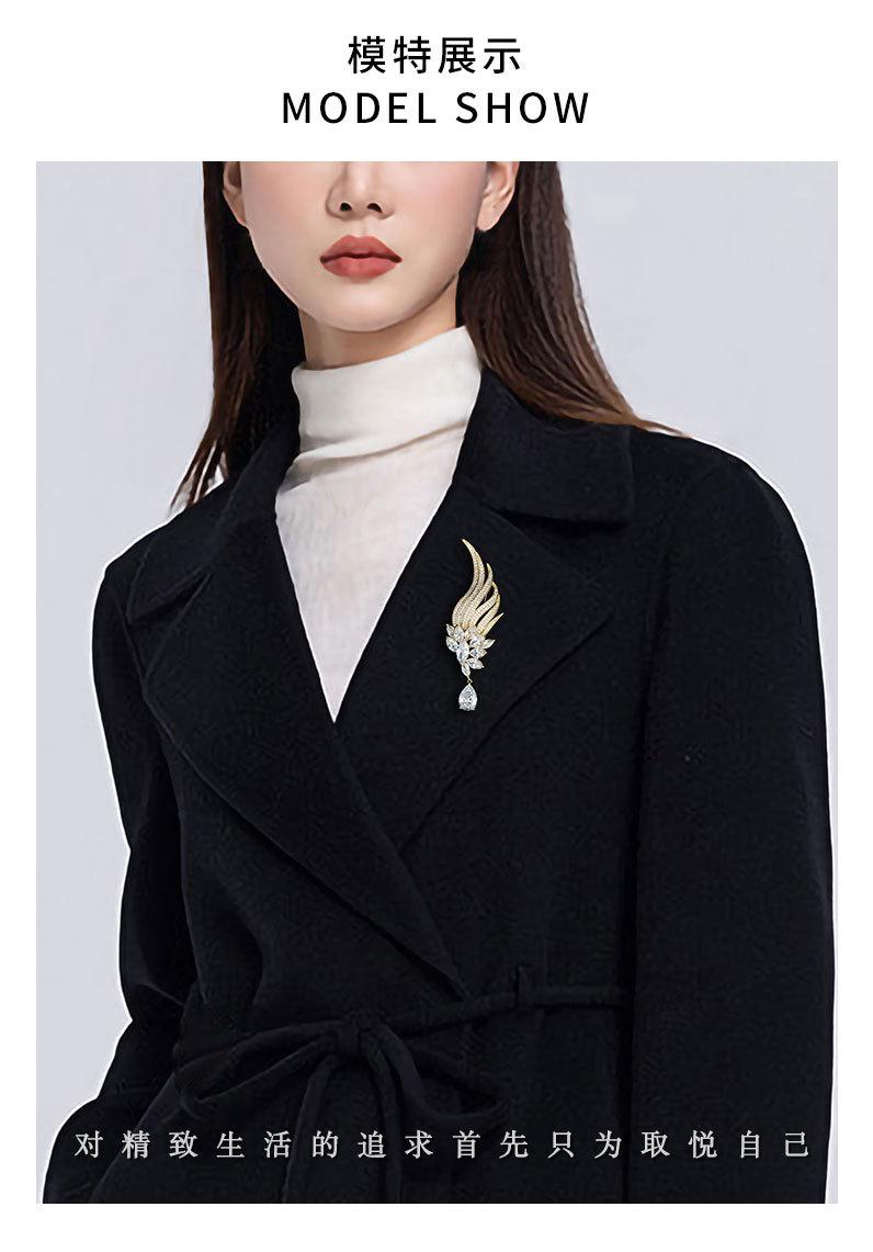 天使之翼高级感翅膀胸针小众独特优雅精致胸花新款轻奢