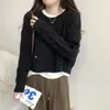 Suéter Feminino de Malha Trançada com Gola Redonda, Novo na Moda Outono/Inverno, Suéter Jaqueta Feminino Macio e Aconchegante, Roupa Feminina Tendência
