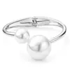 Shein Europeo y Americano Joyería Transfronteriza Ins Pulsera Irregular Plegada de Aleación con Gota de Agua Cruz Perlas Conjunto para Mujer