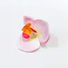 6.5cm Cabeza de Orquídea Mariposa Simulada Tacto PU Pasador Guirnalda Boda Decoración DIY Mesa de Postres Fabricante Mayorista