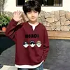 Camiseta Infantil Falsa de Duas Peças com Manga Longa 2026 Nova Coleção Primavera e Outono para Meninos Camada Base Casual Moda Versátil Tendência Camiseta