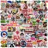 105 Folhas Estilo 2ROCK Coleção Banda de Rock Adesivos à Prova d'Água para Grafite. Adesivos Criativos DIY para Decoração de Celular Transfronteiriços