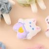 Primavera y verano nuevo broche de conejo felpa lindo animal pequeño caricatura japonés ropa de niñas zapatos colgante de bolso pequeño regalo