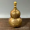 Calabaza de Cobre Puro con Boca Abierta, Calabaza de Cobre Bagua, Calabaza Espada Nutridora del Corazón de Siete Estrellas, Adornos Decorativos Grandes y Pequeños para la Entrada del Hogar