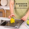 Rejilla de drenaje de silicona, rejilla para filtro de agua, rejilla de cocina plegable de acero inoxidable, rejilla para fregadero, cuenco, palillos, rejilla para cuenco, rentable y ligera.