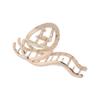 Pinza para el cabello de metal con forma de serpiente, popular entre los países, grande, para mujer, con peinado hacia atrás, pinza de tiburón, accesorios para el cabello personalizados de alta calidad, horquilla