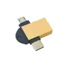 Adaptador OTG Dos en Uno USB 3.0 a TIPO-C + Conector de Conversión Micro Android Venta Directa de Fábrica