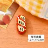 Pegatinas magnéticas de pan francés, juguete de comida simulada, pegatinas magnéticas de resina 3D, pegatinas magnéticas para notas de repostería, imanes decorativos para refrigerador